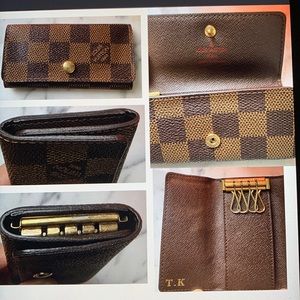 Authentic LV Damier Multicles 4 Ring Key Case- TK